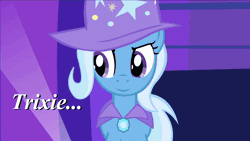 Size: 1280x720 | Tagged: safe, artist:bogylebronies, artist:heathrin18, artist:jacob kitts, trixie, pony, unicorn, g4, 2012, absurd file size, all that, animated, cape, clothes, female, hat, implied discord, know your mare, mare, parody, sound, trixie's cape, trixie's hat, trollcord, webm