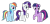 Size: 1193x573 | Tagged: safe, artist:benpictures1, artist:flizzick, rainbow dash, rarity, twilight sparkle, pegasus, pony, unicorn, dragon quest, g4, cute, dashabetes, female, inkscape, mare, raribetes, simple background, transparent background, trio, trio female, twiabetes, unicorn twilight, vector