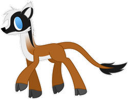 Size: 2777x2159 | Tagged: safe, artist:emc-blingds, oc, oc only, hybrid, cloven hooves, high res, leonine tail, raised hoof, simple background, solo, tail, transparent background