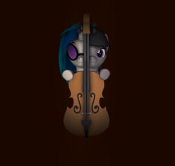 Size: 2280x2160 | Tagged: safe, artist:botxs, dj pon-3, octavia melody, vinyl scratch, earth pony, pony, unicorn, g4, 3d, cello, duo, duo female, female, high res, musical instrument, simple background, source filmmaker