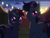 Size: 800x600 | Tagged: safe, artist:rangelost, oc, oc only, oc:agarica, oc:claytop, bat pony, pony, cyoa:d20 pony, bat pony oc, cyoa, duo, looking at you, offscreen character, pixel art, story included, string lights, tent