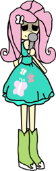 Size: 109x330 | Tagged: safe, artist:wonderwolf51, fluttershy, human, equestria girls, g4, .svg available, clothes, dress, flutterchan, friday night funkin', humanized, mod, simple background, solo, svg, transparent background, vector