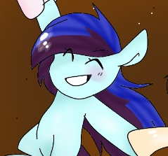 Size: 239x223 | Tagged: safe, artist:sirena-flitter, edit, oc, oc only, oc:perry notes, pegasus, pony, cropped, eyes closed, female, mare, smiling