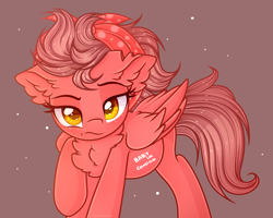 Size: 2500x2000 | Tagged: safe, artist:chromatic-sheen, oc, oc only, oc:fast fire, pegasus, pony, abstract background, body writing, chest fluff, female, folded wings, high res, mare, pegasus oc, pregnant, solo, wings