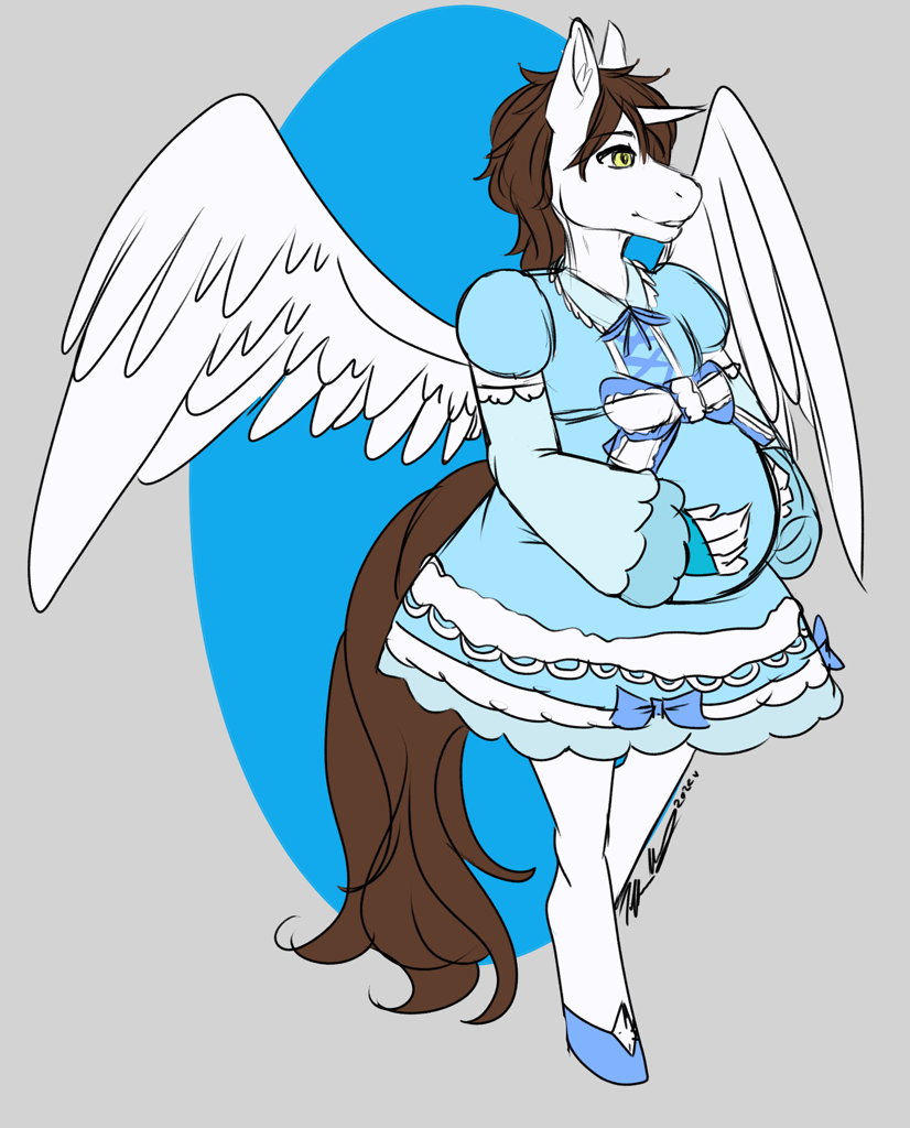 2946761 Suggestive Artist Tifa Oc Oc Mitchy Alicorn Anthro