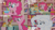 Size: 4400x2475 | Tagged: safe, edit, edited screencap, editor:quoterific, screencap, pinkie pie, pound cake, pumpkin cake, earth pony, pegasus, pony, unicorn, baby cakes, g4, season 2, ^^, baby, baby pony, bipedal, cake twins, candy, colt, diaper, eyes closed, female, filly, floppy ears, flour, foal, food, male, mare, siblings, smiling, sugarcube corner, twins