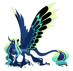 Size: 4700x4600 | Tagged: safe, artist:gigason, oc, oc:green flash, alicorn, pony, absurd resolution, alicorn oc, colored wings, horn, male, multicolored wings, obtrusive watermark, simple background, solo, stallion, transparent background, watermark, wings