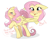 Size: 2500x2000 | Tagged: safe, artist:twisoft, fluttershy, pegasus, pony, g4, :3, :p, blushing, cheek fluff, cute, daaaaaaaaaaaw, dialogue, elbow fluff, female, floppy ears, head tilt, heart, heart eyes, high res, looking at you, mare, nya, raised hoof, shyabetes, signature, simple background, smiling, solo, spread wings, standing, tongue out, turned head, white background, wingding eyes, wings