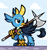 Size: 2840x2992 | Tagged: safe, artist:derp pone, gallus, griffon, g4, my little pony: friendship is magic, the last problem, halberd, high res, looking to the right, male, royal guard, royal guard gallus, solo, weapon