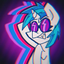 Size: 720x717 | Tagged: safe, artist:gobrosstar, dj pon-3, vinyl scratch, pony, unicorn, g4, grin, smiling, solo