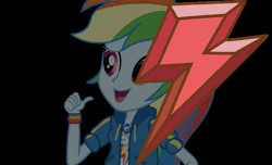 Size: 1824x1111 | Tagged: safe, artist:sasami87, artist:seahawk270, rainbow dash, human, equestria girls, g4, animated, black background, element of loyalty, simple background