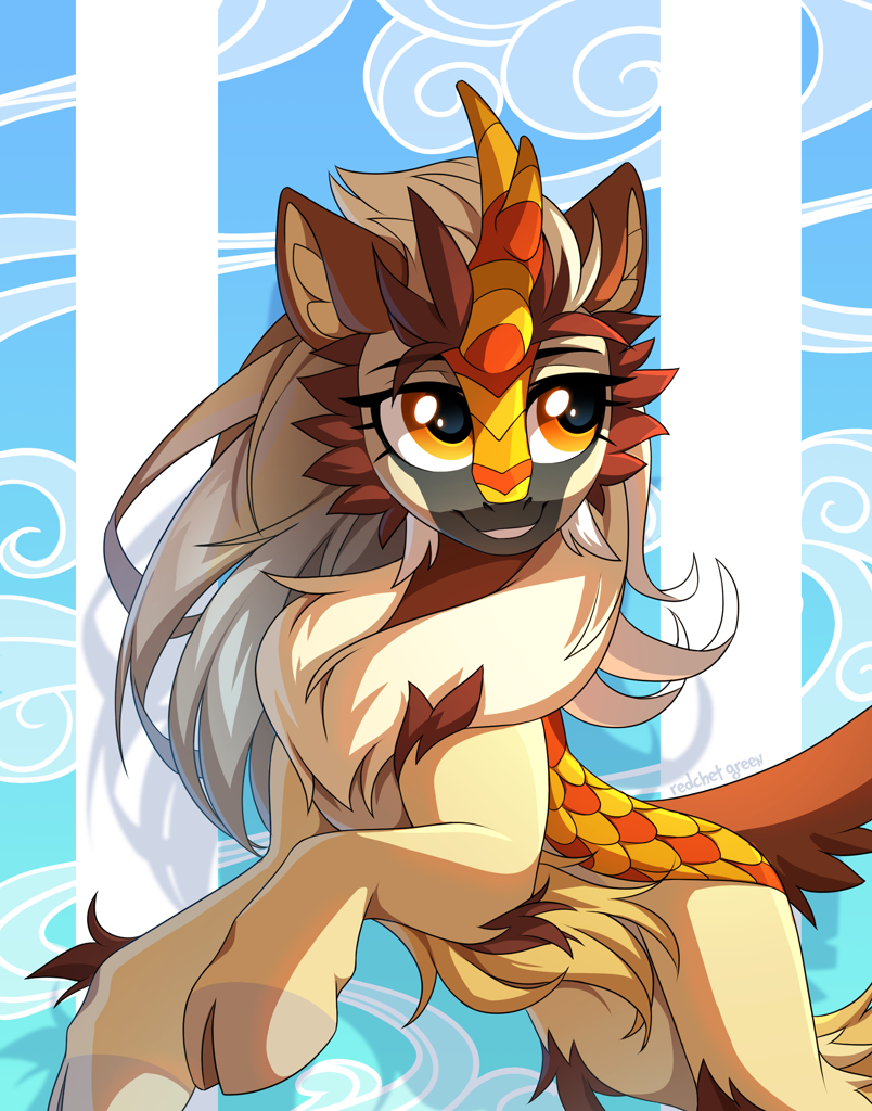 Kirin Rearing #2947950 - safe, artist:redchetgreen, oc, oc only, kirin, female, high ...