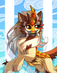 Size: 2000x2547 | Tagged: safe, artist:redchetgreen, oc, oc only, kirin, female, high res, kirin oc, looking back, rearing, smiling, solo