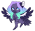 Size: 1024x914 | Tagged: safe, artist:azure-art-wave, oc, oc only, pegasus, pony, chibi, female, mare, simple background, solo, transparent background