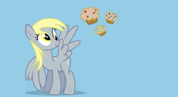 Size: 9408x5168 | Tagged: safe, artist:milkyboo898, derpy hooves, pegasus, pony, g4, solo, wallpaper