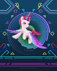 Size: 1506x1885 | Tagged: safe, artist:darksly, zipp storm, pegasus, pony, g5, adorazipp, blushing, colored wings, cute, eyebrows, female, flying, grin, mare, multicolored wings, smiling, solo, spread wings, unshorn fetlocks, wings