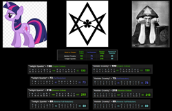 Size: 1496x962 | Tagged: safe, twilight sparkle, g4, aleister crowley, decode, gematria, numerology, occult, secrecy, thelema