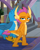 Size: 507x634 | Tagged: safe, screencap, gallus, smolder, dragon, griffon, g4, my little pony: friendship is magic, school daze, cropped, dragoness, female, looking at you, smolder is not amused, unamused