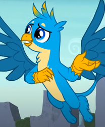 Size: 611x735 | Tagged: safe, screencap, gallus, griffon, g4, uprooted, cropped, male, solo, spread wings, wings