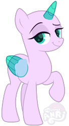 Size: 1848x3362 | Tagged: safe, artist:emperor-anri, oc, oc only, alicorn, pony, alicorn oc, base, eyelashes, female, horn, mare, simple background, smiling, smirk, solo, transparent background, wings