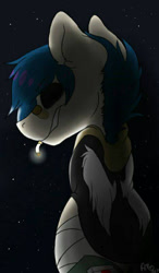 Size: 468x800 | Tagged: safe, artist:missclaypony, oc, oc only, pony, bandaid, cigarette, male, smoking, solo, stallion