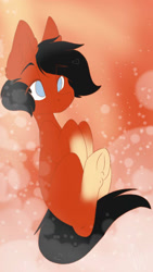 Size: 720x1280 | Tagged: safe, artist:missclaypony, oc, oc only, earth pony, pony, abstract background, earth pony oc, solo, underhoof