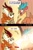 Size: 1124x1680 | Tagged: dead source, safe, artist:theratedrshimmer, autumn blaze, velvet (tfh), deer, kirin, reindeer, them's fightin' herds, g4, 2 panel comic, awwtumn blaze, big ears, chest fluff, chest fluff envy, clothes, cloven hooves, comic, community related, crossover, cute, doe, english, female, fluffy, kirinbetes, my eyes, open mouth, reference, smiling, sweater, the fairly oddparents, this ended in pain, understatement