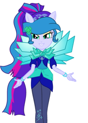 Size: 432x600 | Tagged: safe, oc, oc only, human, equestria girls, g4, clothes swap, crystal guardian, simple background, solo, transparent background
