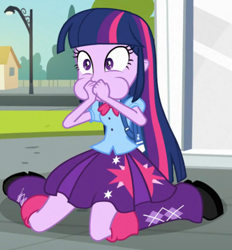 Size: 652x702 | Tagged: safe, screencap, twilight sparkle, human, equestria girls, g4, my little pony equestria girls, cropped, solo