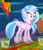 Size: 496x571 | Tagged: safe, screencap, silverstream, yona, classical hippogriff, hippogriff, yak, g4, my little pony: friendship is magic, uprooted, colored hooves, cropped, female, jewelry, necklace, offscreen character, open mouth, reaction image