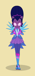 Size: 768x1636 | Tagged: safe, artist:dj-poltercat, sci-twi, twilight sparkle, human, equestria girls, g4, base used, chambrea, clothes swap, crossover, crystal guardian, luigi's mansion 3, simple background, solo, twilight sparkle's crystal guardian outfit