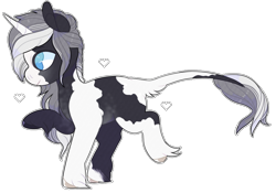 Size: 1000x700 | Tagged: safe, artist:tookiut, oc, oc only, pony, unicorn, horn, leonine tail, raised hoof, simple background, smiling, solo, tail, transparent background, unicorn oc