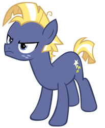 Size: 1050x1272 | Tagged: safe, artist:kyoshithebrony, star tracker, earth pony, pony, g4, angry, cute, frown, madorable, male, narrowed eyes, simple background, solo, star tracker is not amused, teenager, trackerbetes, transparent background, vector