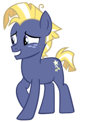 Size: 1002x1395 | Tagged: safe, artist:kyoshithebrony, star tracker, earth pony, pony, g4, cute, male, simple background, smiling, solo, teenager, trackerbetes, transparent background, vector