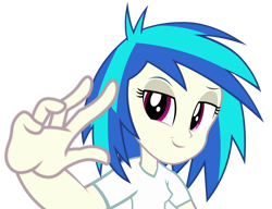Size: 1024x788 | Tagged: safe, artist:viperbrony454, dj pon-3, vinyl scratch, human, equestria girls, g4, female, simple background, solo, transparent background, vector