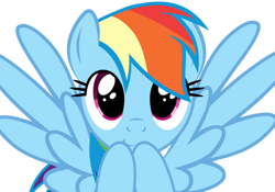 Size: 1024x718 | Tagged: safe, artist:viperbrony454, rainbow dash, pegasus, pony, g4, cute, dashabetes, female, mare, reaction image, simple background, solo, transparent background, vector