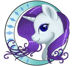 Size: 650x550 | Tagged: safe, artist:tsukuyomaru, rarity, pony, unicorn, g4, bust, female, portrait, profile, simple background, smiling, solo, transparent background