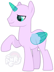 Size: 2566x3403 | Tagged: safe, artist:emperor-anri, oc, oc only, alicorn, pony, g4, alicorn oc, base, high res, horn, male, raised hoof, simple background, smiling, solo, stallion, transparent background, wings