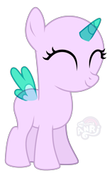 Size: 1767x2800 | Tagged: safe, artist:emperor-anri, oc, oc only, alicorn, pony, alicorn oc, base, eyelashes, eyes closed, female, filly, foal, horn, simple background, smiling, solo, transparent background, wings