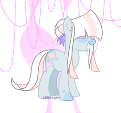 Size: 1372x1277 | Tagged: safe, artist:lilith1light, oc, oc only, earth pony, pony, g4, abstract background, earth pony oc, female, grin, mare, signature, smiling, solo