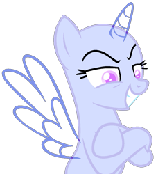 Size: 951x1041 | Tagged: safe, artist:lilith1light, oc, oc only, alicorn, pony, g4, alicorn oc, base, crossed arms, dreamworks face, eyelashes, female, horn, mare, simple background, smiling, smirk, solo, transparent background, wings