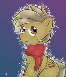 Size: 1050x1225 | Tagged: artist needed, safe, oc, oc only, oc:coffee coat, pegasus, pony, clothes, scarf, solo