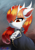 Size: 706x1010 | Tagged: safe, artist:fnb, oc, oc:surging daylight, deer, bust, clothes, fil, friendship is a lie, jabot, my new pony: friendship is a lie, portrait, solo, uniform