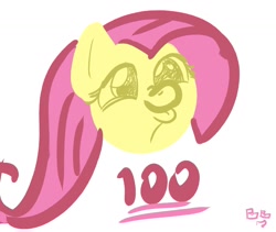 Size: 1280x1080 | Tagged: safe, artist:boxybrown, fluttershy, g4, emoji, simple background, solo, white background