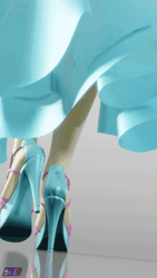 Size: 540x960 | Tagged: safe, artist:shadowboltsfm, fluttershy, anthro, plantigrade anthro, g4, 3d, 60 fps, animated, blender, breasts, busty fluttershy, clothes, dress, equestria girls outfit, faceless female, feet, female, fluttershy boho dress, head out of frame, high heels, implied tail hole, legs, loop, low angle, nail polish, not sfm, offscreen character, open-toed shoes, perfect loop, pictures of legs, shoes, solo, sound, tail, toenail polish, toes, walk cycle, walking, webm