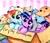 Size: 2602x2247 | Tagged: safe, artist:liaaqila, rainbow dash, twilight sparkle, alicorn, pegasus, pony, g4, :<, animal costume, blurry background, box, cardboard box, clothes, commission, costume, cute, daaaaaaaaaaaw, dashabetes, duo, duo female, eye clipping through hair, female, folded wings, high res, horn, lesbian, liaaqila is trying to murder us, liaaqila is trying to murder us with dashabetes, looking at you, mare, pony in a box, seems legit, ship:twidash, shipping, squishy cheeks, text, traditional art, twiabetes, twilight sparkle (alicorn), weapons-grade cute, wings