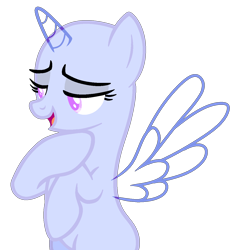 Size: 1146x1240 | Tagged: safe, artist:lilith1light, oc, oc only, alicorn, pony, g4, alicorn oc, base, bedroom eyes, eyelashes, female, horn, mare, simple background, solo, thinking, transparent background, wings