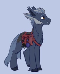 Size: 2388x2925 | Tagged: safe, artist:rutkotka, bat pony, earth bat pony, earth pony, pony, high res, ponified, solo, the witcher