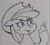 Size: 1503x1361 | Tagged: safe, artist:pony quarantine, applejack, earth pony, pony, g4, apple, eating, female, floppy ears, food, grayscale, herbivore, mare, monochrome, solo, traditional art