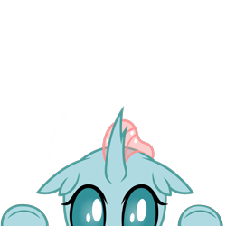 Size: 10000x10000 | Tagged: safe, artist:php170, part of a set, ocellus, changedling, changeling, g4, absurd resolution, cute, diaocelles, female, looking at you, peekaboo, peeking, simple background, solo, soon, transparent background, underhoof, vector